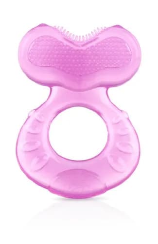 Nuby Silicone Teethe-EEZ Teether with Bristles & Case | BPA-Free, Fish Shape, 3+ Months thumbnail 3