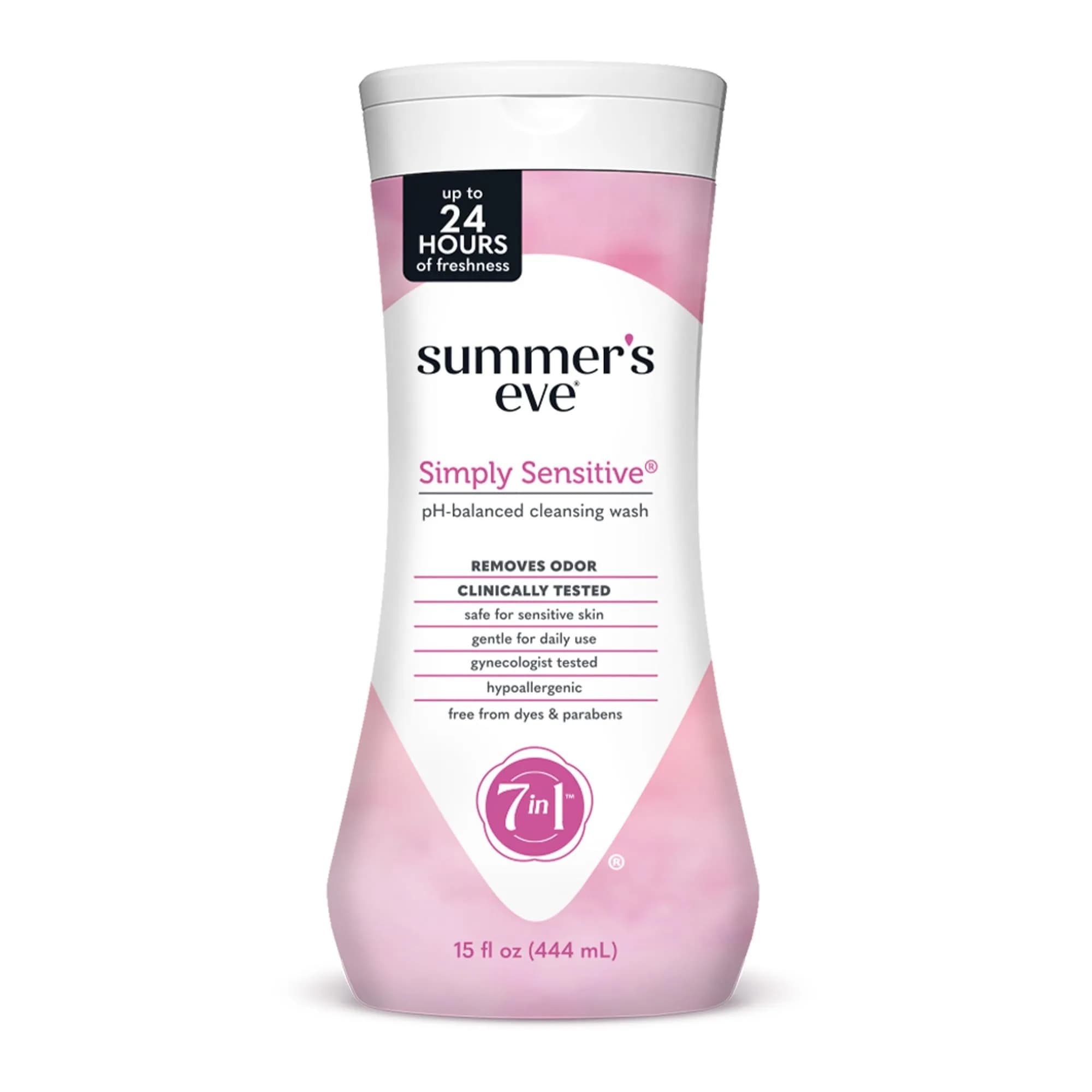 Summer's Eve Simply Sensitive Daily Feminine Wash 443ml (15 Fl Oz) | pH-Balanced for Gentle Daily Cleansing