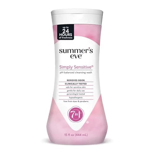 Summer's Eve Simply Sensitive Daily Feminine Wash 443ml (15 Fl Oz) | pH-Balanced for Gentle Daily Cleansing thumbnail 1