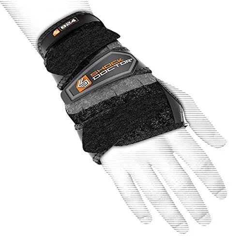 Shock Doctor Wrist 3-Strap Support Left Small | Moderate Hyperextension & Carpal Tunnel Relief thumbnail 1
