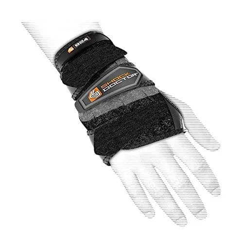 Shock Doctor Wrist 3-Strap Support Large Left | Adjustable Compression for Tendonitis Relief thumbnail 1