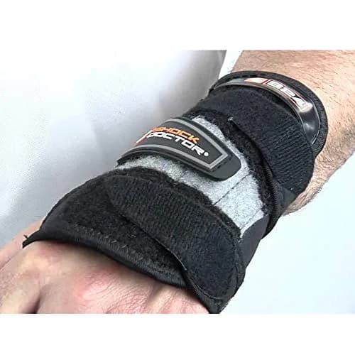 Shock Doctor Wrist 3-Strap Support Large Left | Adjustable Compression for Tendonitis Relief thumbnail 2