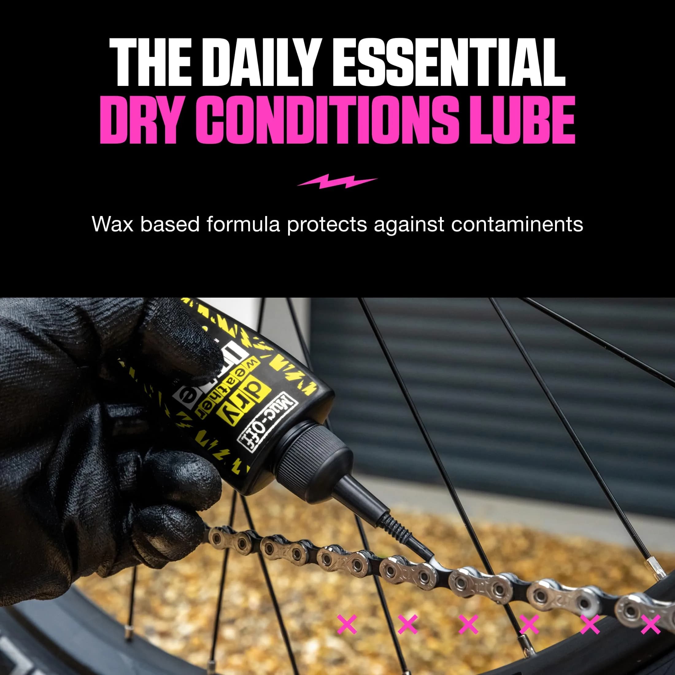 Muc-Off Bio Dry Lube 50ml (1.69 Fl Oz) - Wax-Based Formula for Smooth Gear Shifts - view 3