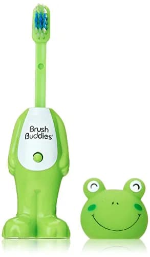 Brush Buddies Leapin' Louie Toothbrush | Fun Pop-Up Action, Soft Bristles, BPA-Free thumbnail 1