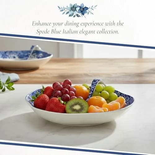 Spode Blue Italian 7.5" Handled Tray | Elegant Porcelain Serveware with Heritage Appeal thumbnail 5