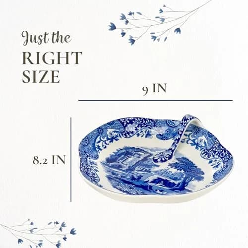 Spode Blue Italian 7.5" Handled Tray | Elegant Porcelain Serveware with Heritage Appeal thumbnail 7