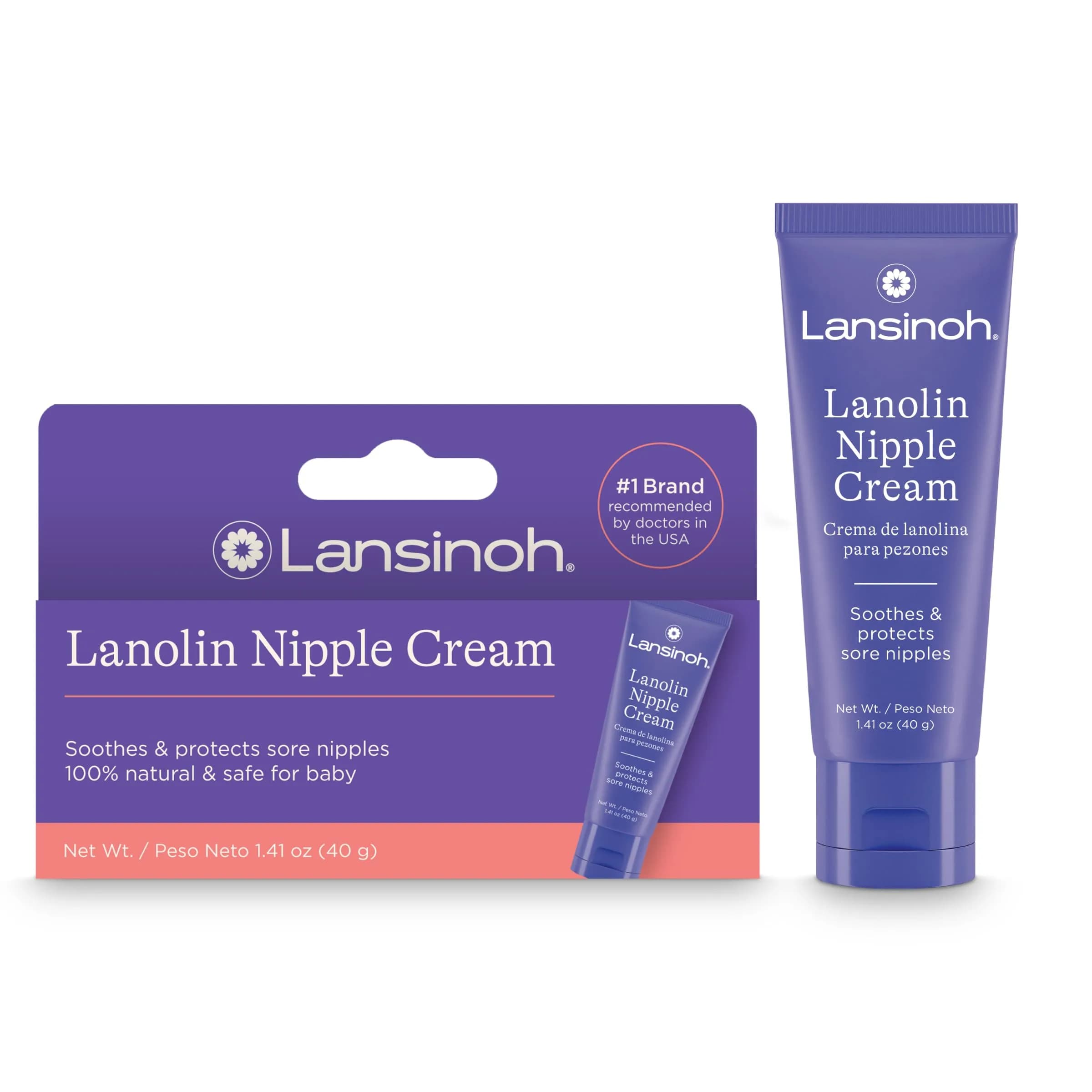 Lansinoh Natural Nipple Butter | Soothes Sore Nipples, Safe for Baby - main product image