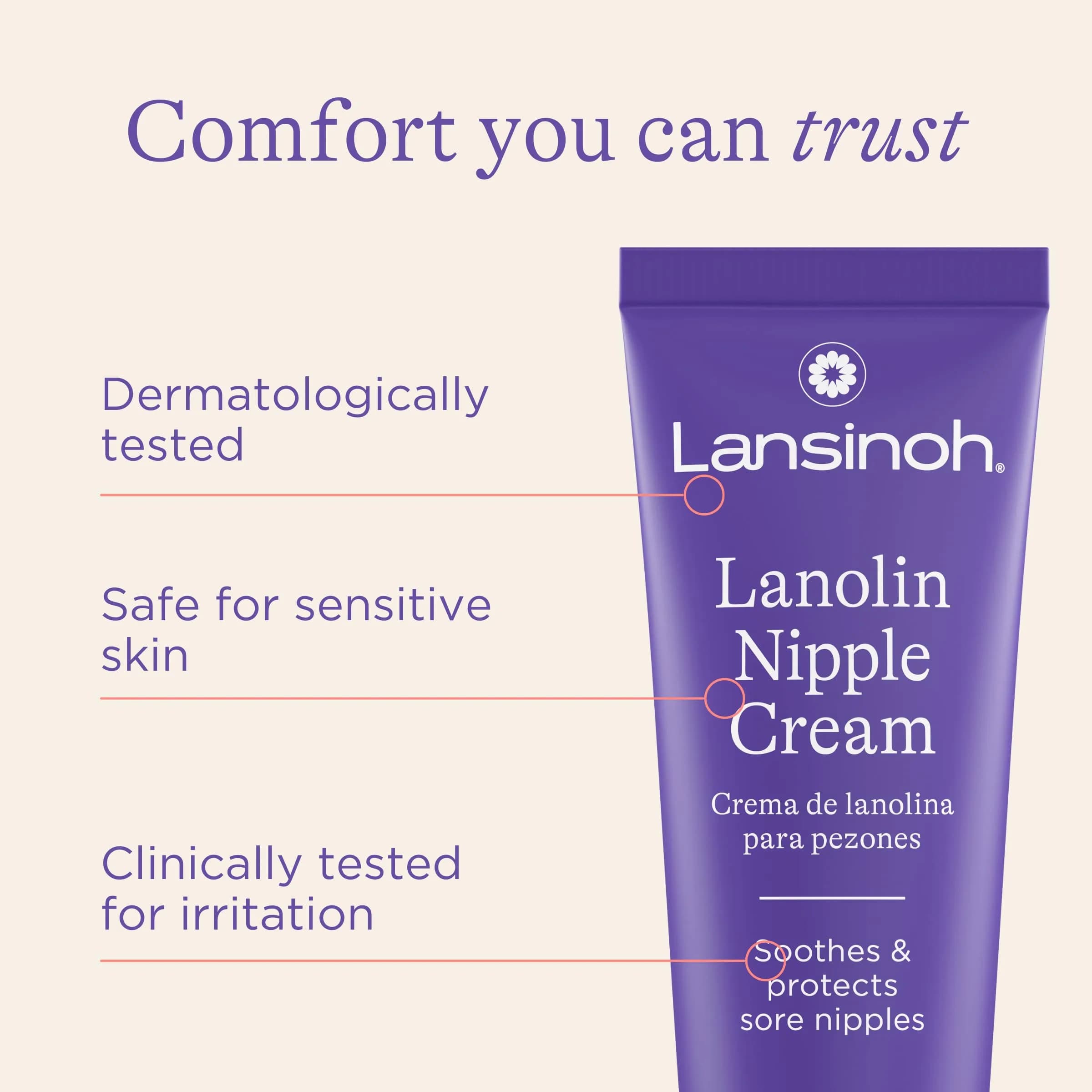 Lansinoh Natural Nipple Butter - 1.41 Ounce Tube | Soothes Sore Nipples, Safe for Baby - view 6