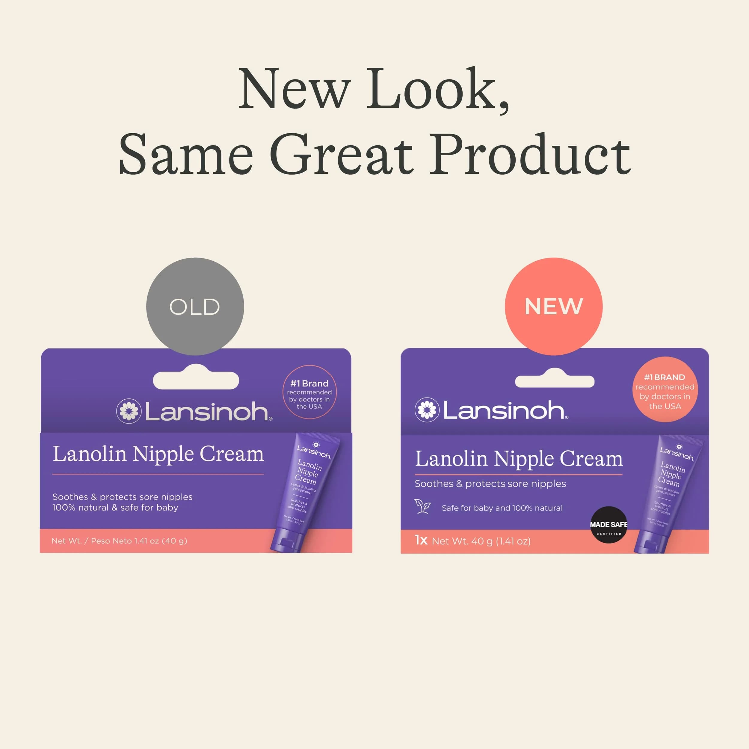Lansinoh Natural Nipple Butter - 1.41 Ounce Tube | Soothes Sore Nipples, Safe for Baby - view 2