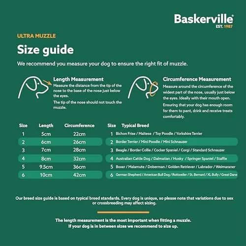 Baskerville ULTRA Dog Muzzle Size 3 | Humane Fit for Reactive Dogs, Adjustable & Padded (70-120 chars) thumbnail 5