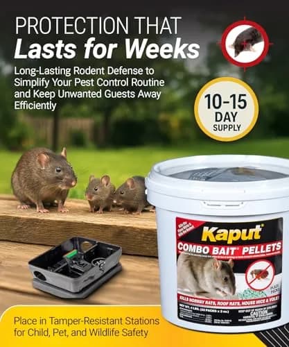 Kaput Combo Bait Pellets 2 Oz Pack of 250 | Effective Rodent & Flea Pest Control thumbnail 6