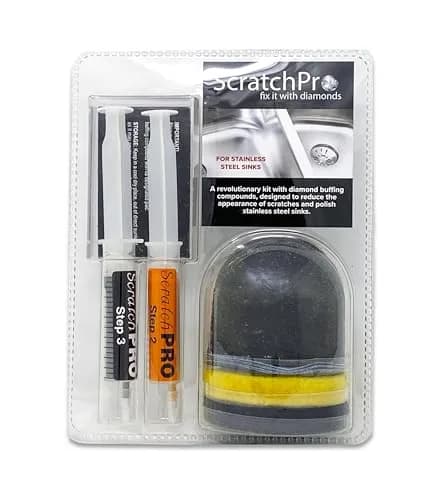 Scratch Pro Stainless Steel Sink Scratch Remover & Polishing Kit | 3-Step Diamond Technology for Dull & Scratched Surfaces thumbnail 1