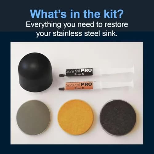 Scratch Pro Stainless Steel Sink Scratch Remover & Polishing Kit | 3-Step Diamond Technology for Dull & Scratched Surfaces thumbnail 4