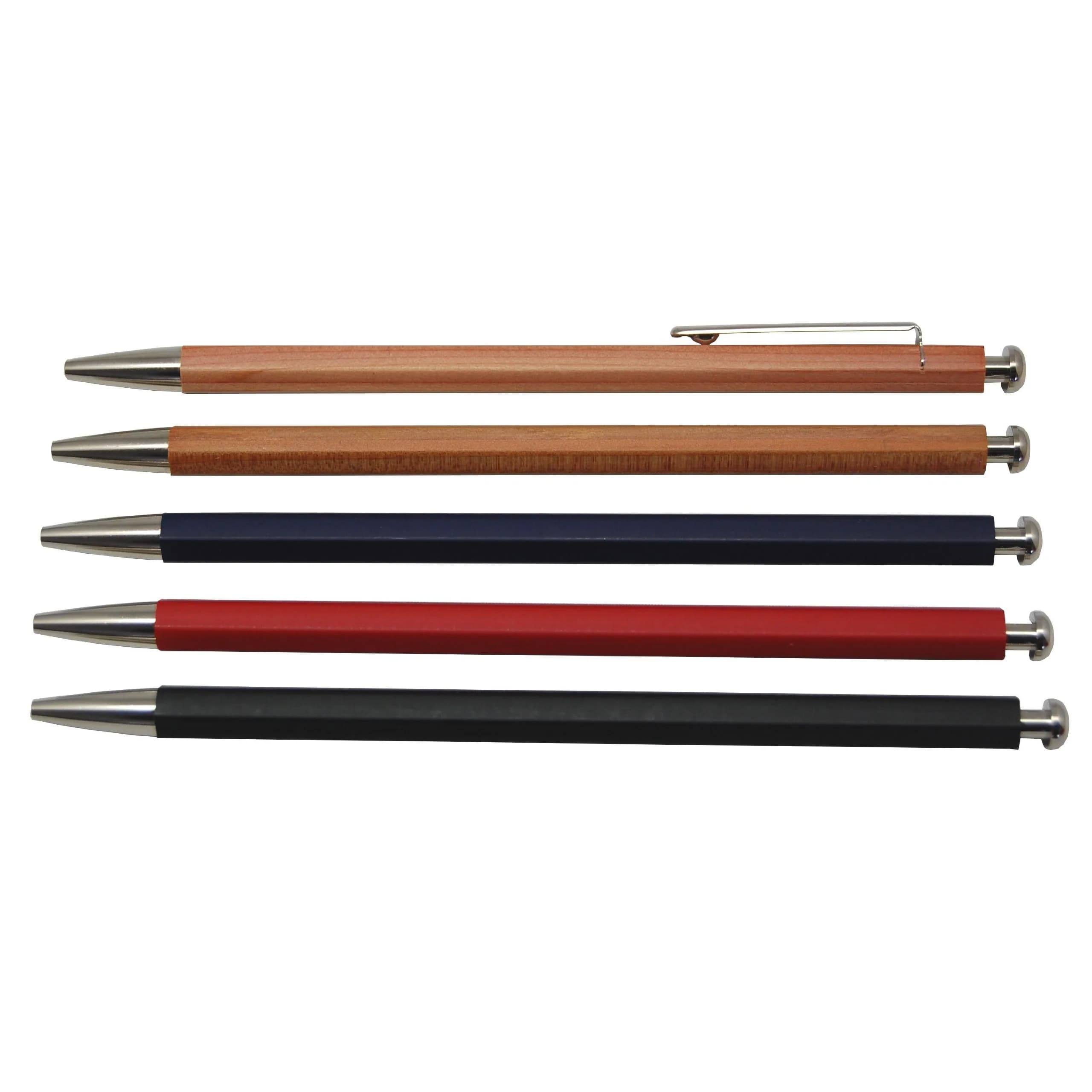 Kitaboshi 2mm Mechanical Pencil, Wooden Barrel, #1 B Lead, 1ea (OTP-680NST) | Japanese Stationery of the Year Awarded - view 4