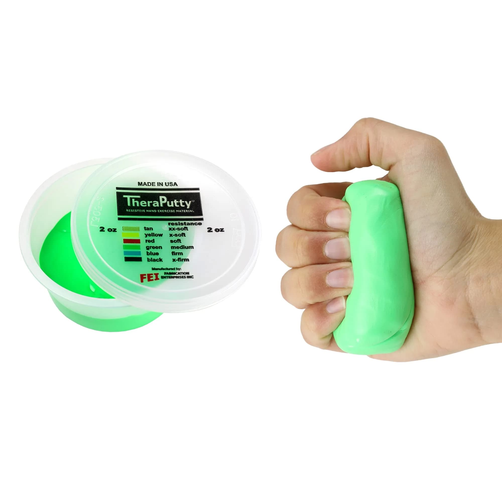 CanDo TheraPutty Standard Hand Exercise Putty, MEDIUM, 2oz (57g) | Rehabilitation & Strengthening Aid - main product image