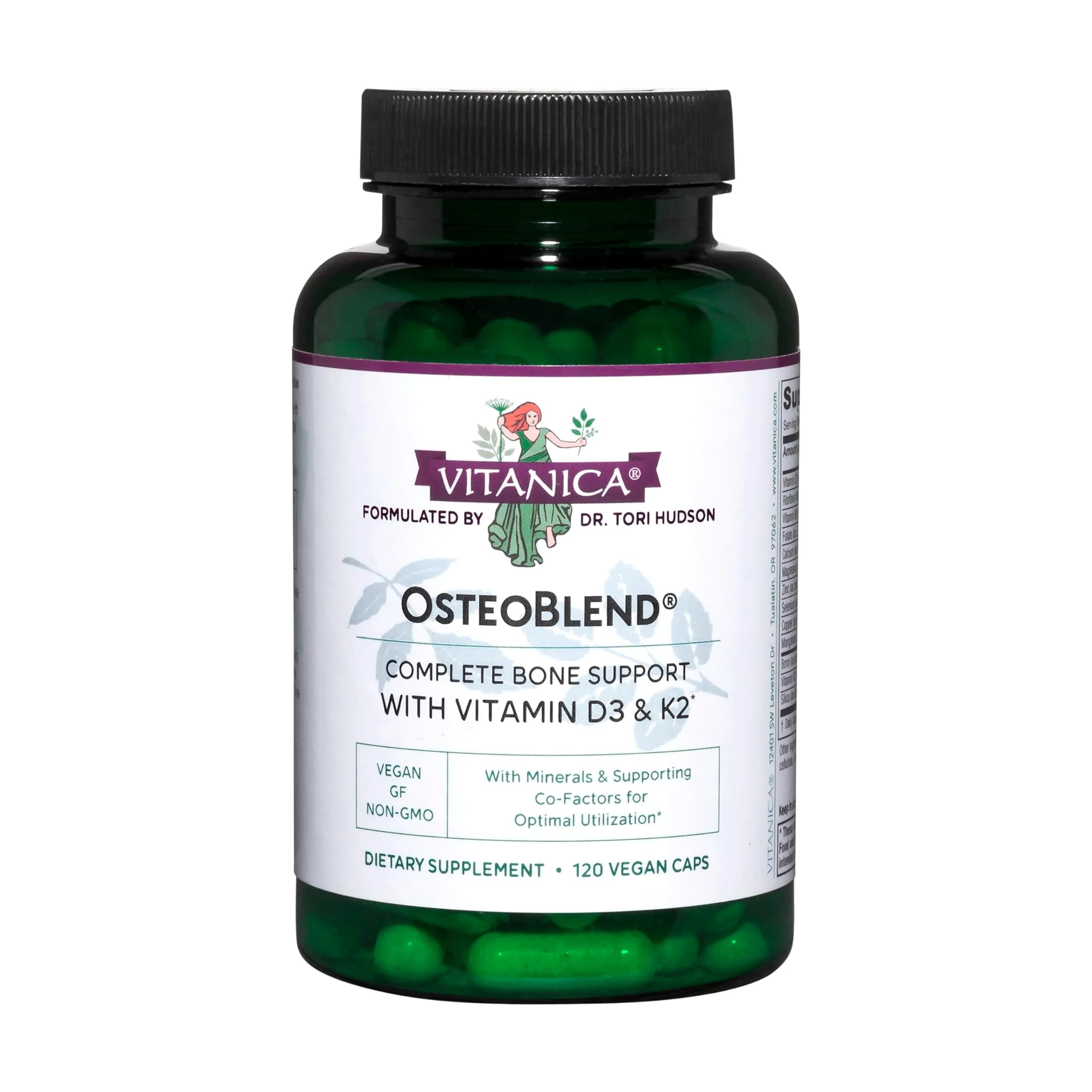 Vitanica OsteoBlend 120 Capsules | Complete Bone Support with Vitamin D & Magnesium — OsteoBlend