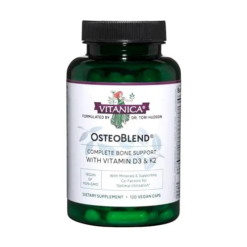 Vitanica OsteoBlend 120 Capsules | Complete Bone Support with Vitamin D & Magnesium thumbnail 1
