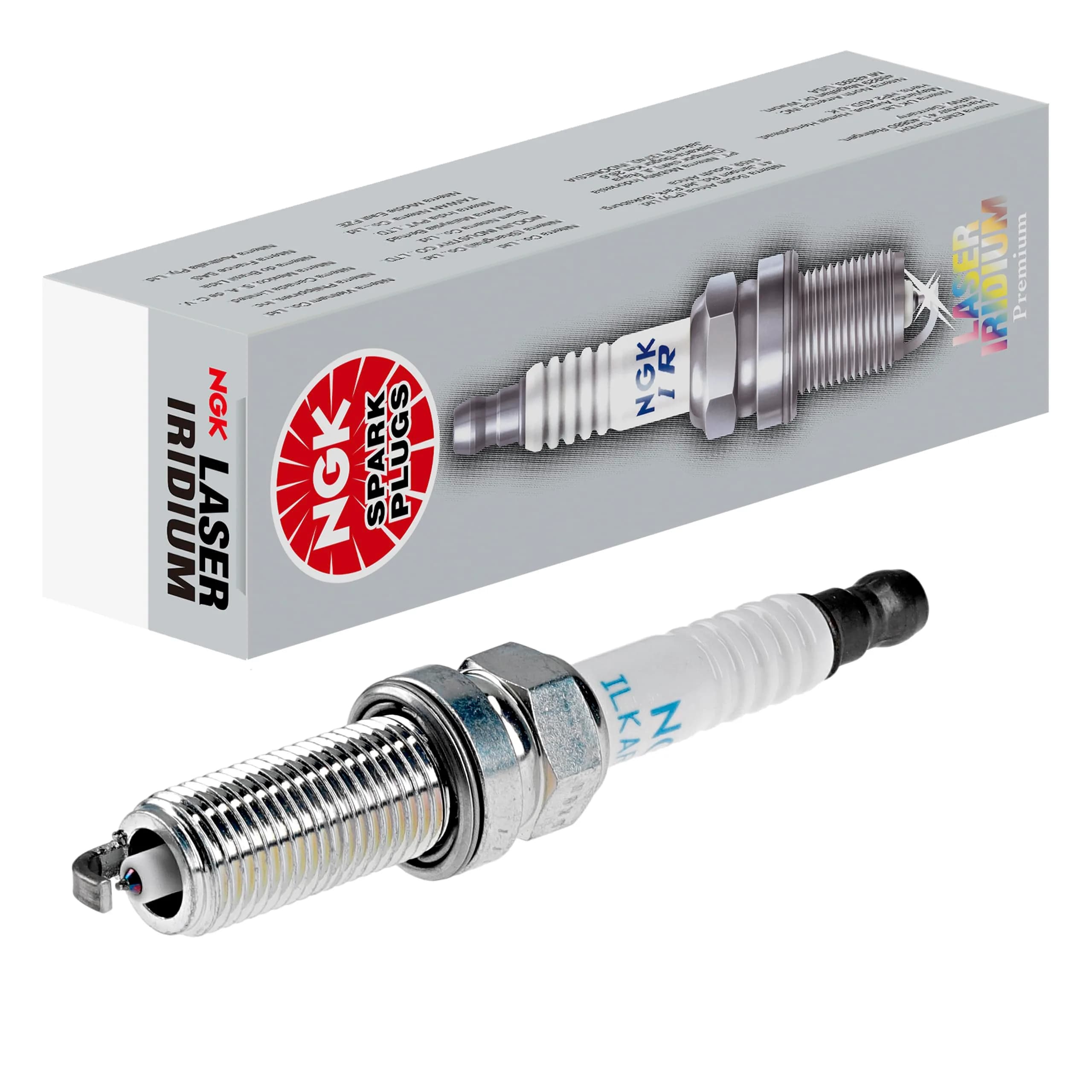 NGK Spark Plug, Laser Iridium, 12 mm Thread, 26.5 mm Reach | Longest Life, OE Fitment - main product image