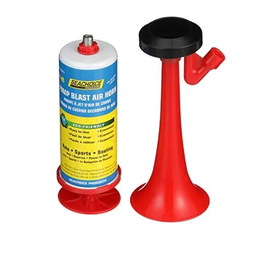 Seachoice Reusable Eco-Friendly Pump Blast Air Horn 110 dB for Boating, Auto and Sports | Loud, Coast Guard Compliant thumbnail 1
