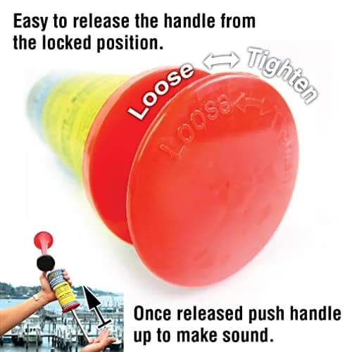 Seachoice Reusable Eco-Friendly Pump Blast Air Horn 110 dB for Boating, Auto and Sports | Loud, Coast Guard Compliant thumbnail 4