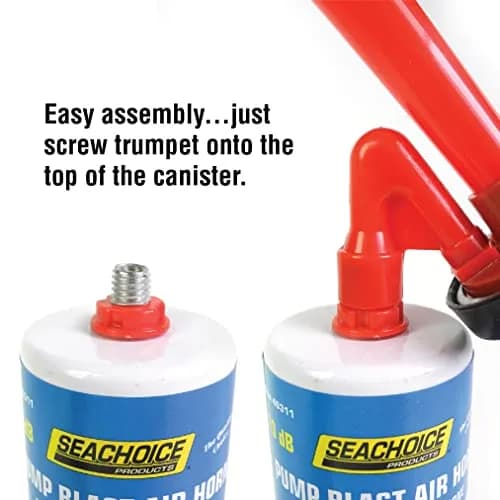 Seachoice Reusable Eco-Friendly Pump Blast Air Horn 110 dB for Boating, Auto and Sports | Loud, Coast Guard Compliant thumbnail 5