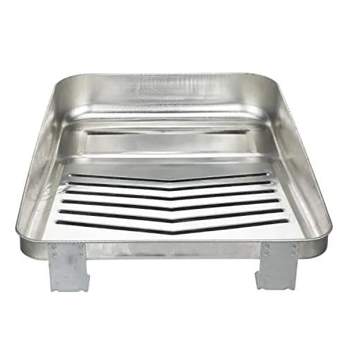 SEACHOICE Reusable Deluxe Angled Ribbed Paint Tray 9 in. | Metal, Ribbed, Angled for Easy Load & Cleanup thumbnail 2