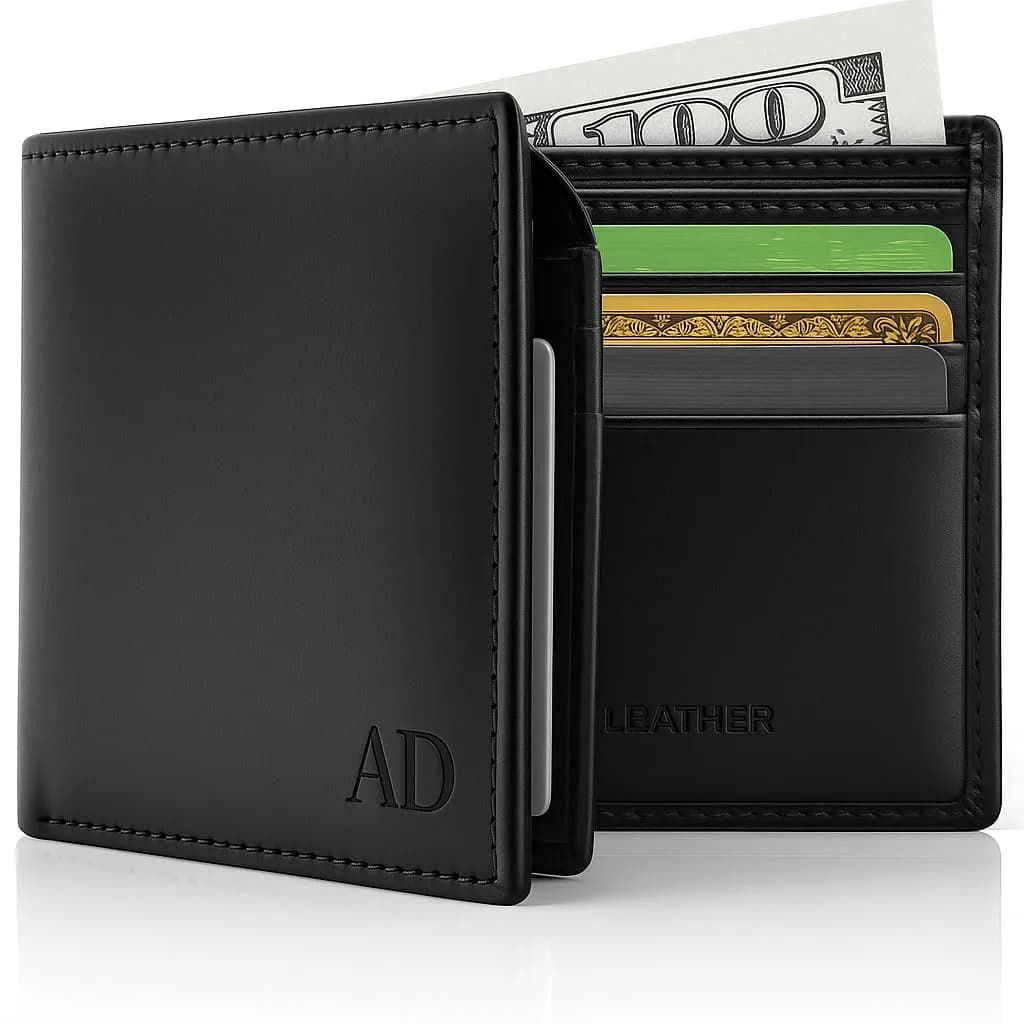 Access Denied Vegan Leather Bifold Wallets for Men | RFID & ID Window Slim Design