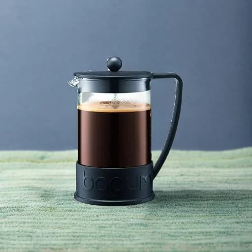 Bodum Brazil French Press Coffee Maker 1.5L (51oz) | Borosilicate Glass & Stainless Steel, Black thumbnail 5