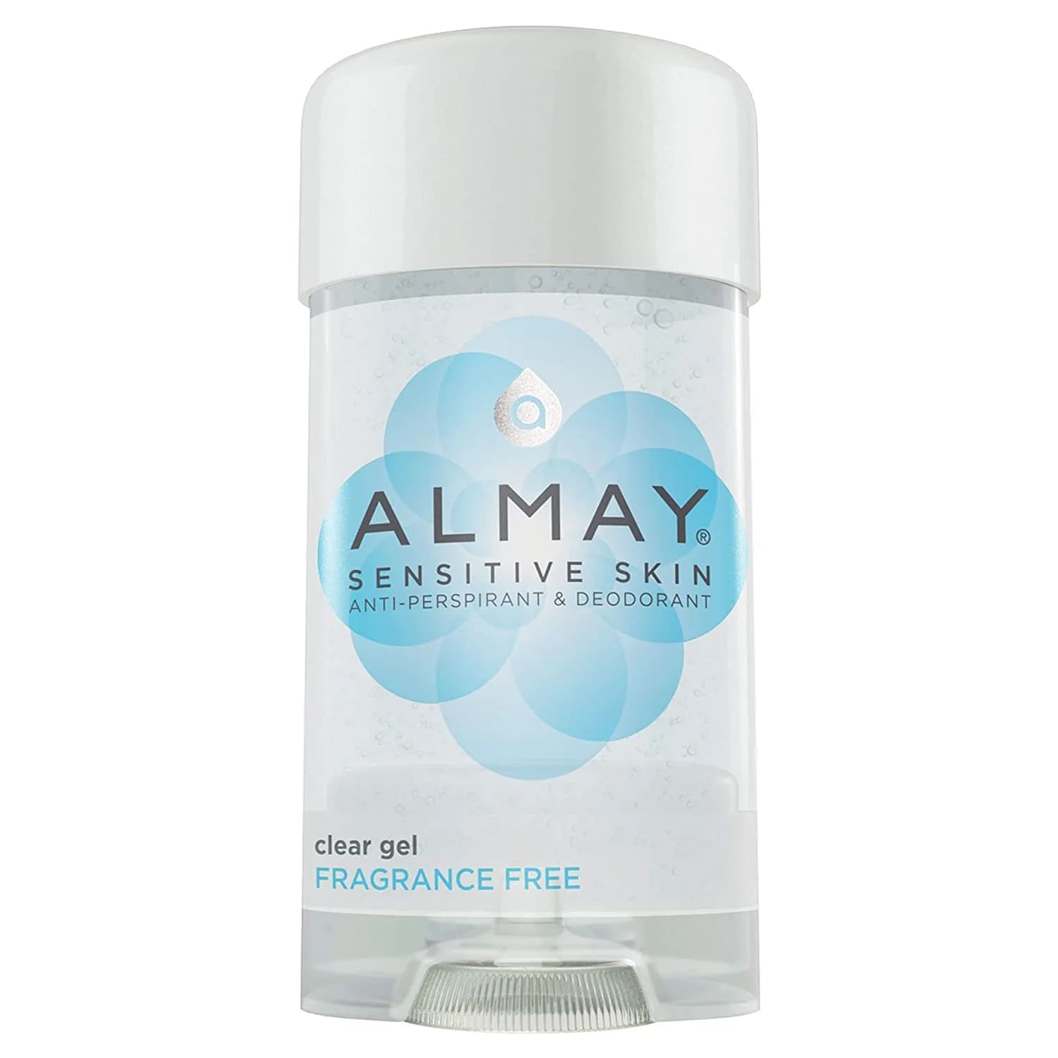 Almay Sensitive Skin Clear Gel Antiperspirant Deodorant, Fragrance-Free, 2.25 oz - main product image