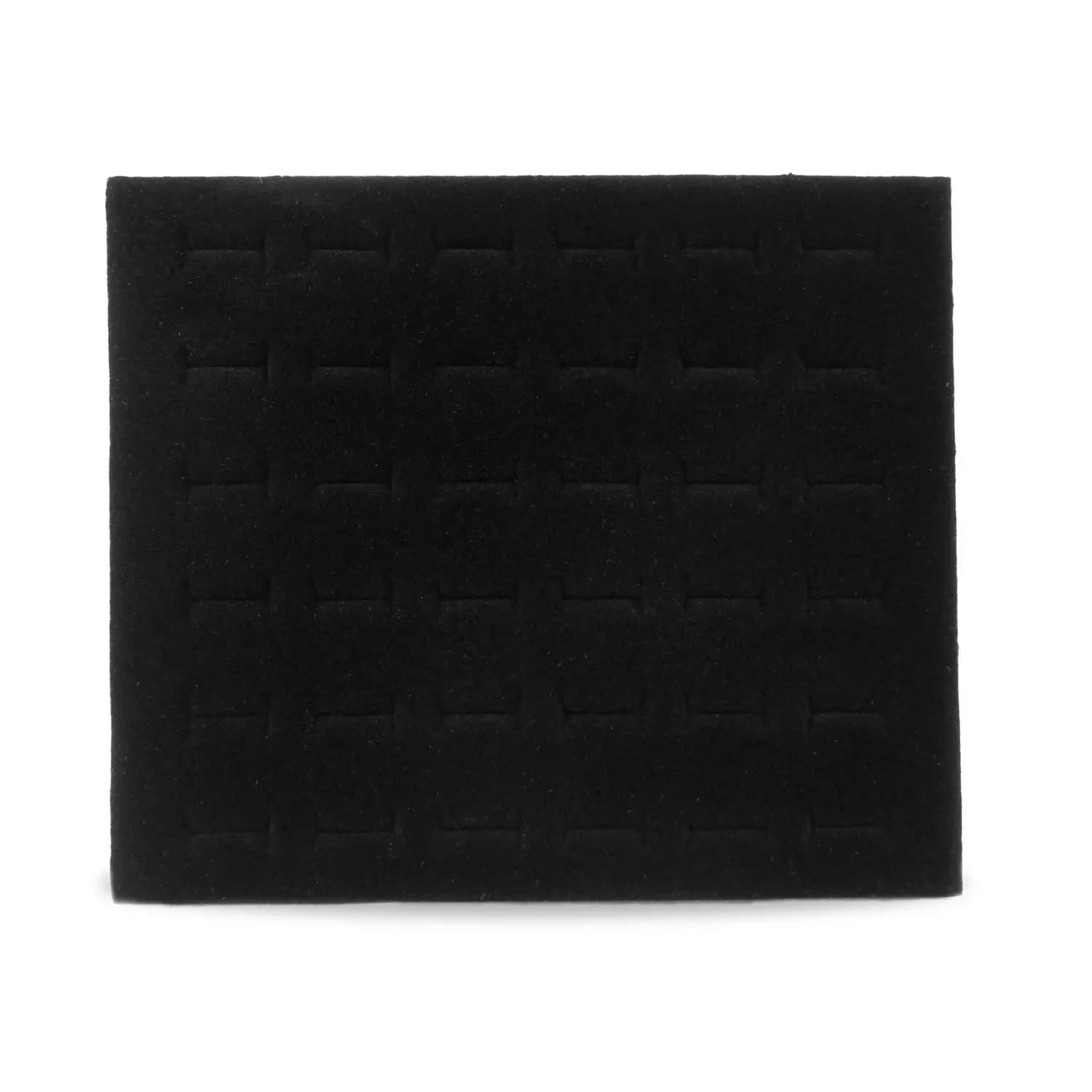 Jewelry Displays & Boxes Black Foam Ring Pad Insert 19.7cm (7.75") | Holds 36 Rings for Trays & Cases - main product image