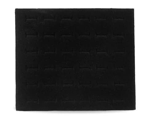 Jewelry Displays & Boxes Black Foam Ring Pad Insert 19.7cm (7.75") | Holds 36 Rings for Trays & Cases thumbnail 1
