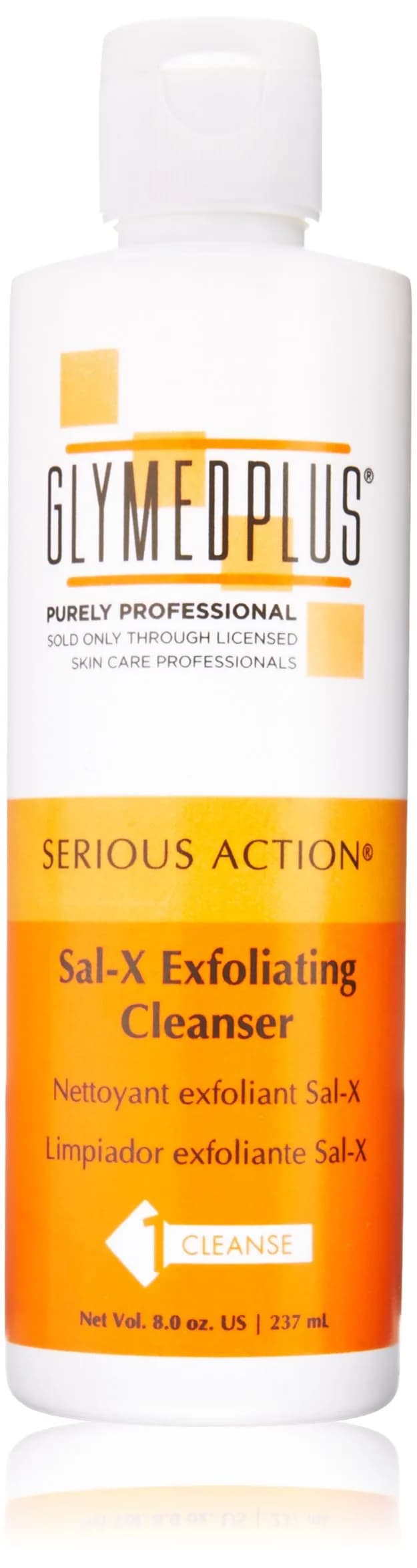 GlyMed Plus Serious Action Sal X Exfoliating Cleanser 8 Oz | Tea Tree Acne Prone Skin Care