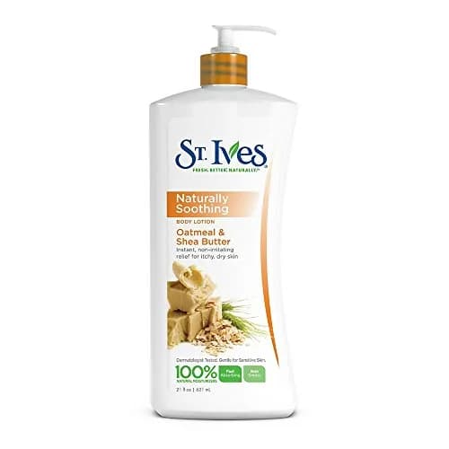 St. Ives Nourish & Soothe Oatmeal & Shea Butter Body Lotion 621ml (21 Fl Oz) | Dermatologist Tested for Sensitive Skin thumbnail 1
