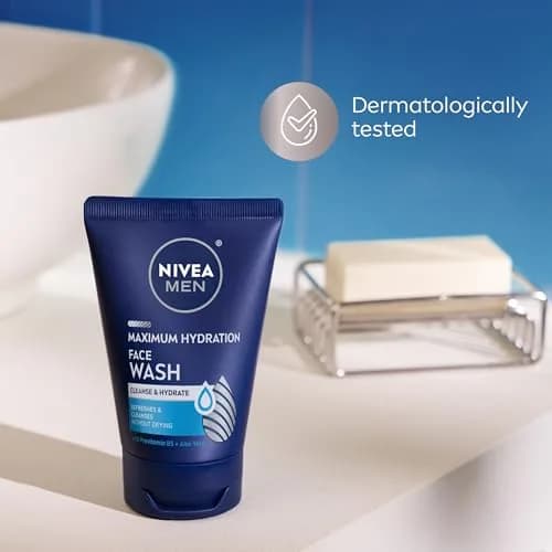 NIVEA MEN Maximum Hydration Face Wash 148ml (5 Fl Oz) | Gentle Cleansing for Dry Skin thumbnail 7
