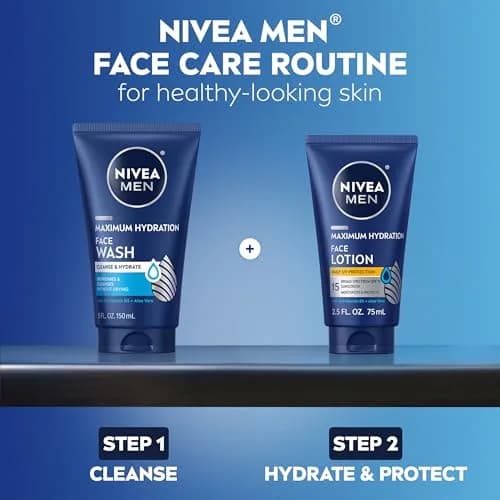 NIVEA MEN Maximum Hydration Face Wash 148ml (5 Fl Oz) | Gentle Cleansing for Dry Skin thumbnail 9