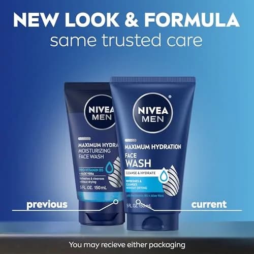 NIVEA MEN Maximum Hydration Face Wash 148ml (5 Fl Oz) | Gentle Cleansing for Dry Skin thumbnail 2