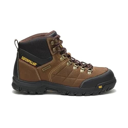 CAT Footwear Men's Threshold Waterproof Soft Toe Work Boot, Real Brown, 6.5 | Durable Water-Resistant Workwear thumbnail 1