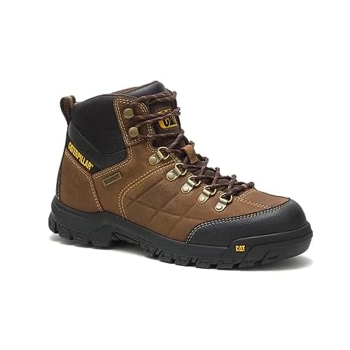 CAT Footwear Men's Threshold Waterproof Soft Toe Work Boot, Real Brown, 6.5 | Durable Water-Resistant Workwear thumbnail 4