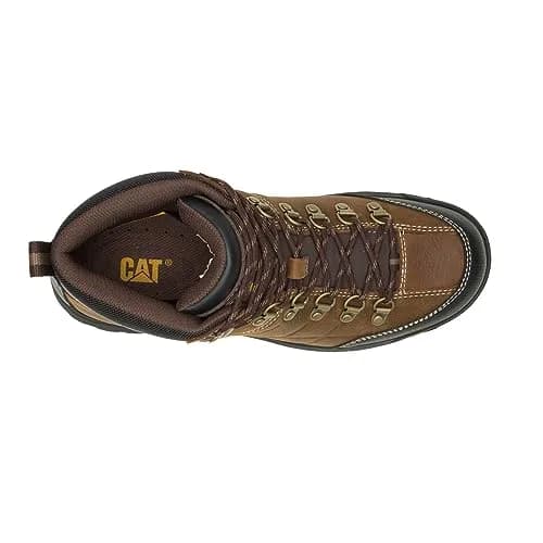 CAT Footwear Men's Threshold Waterproof Soft Toe Work Boot, Real Brown, 6.5 | Durable Water-Resistant Workwear thumbnail 8