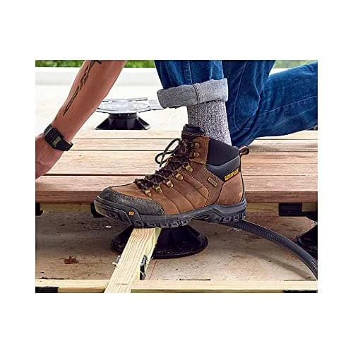 CAT Footwear Men's Threshold Waterproof Soft Toe Work Boot, Real Brown, 6.5 | Durable Water-Resistant Workwear thumbnail 2