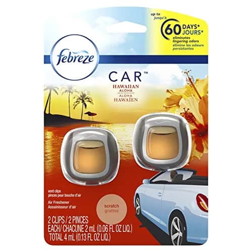 Febreze Car Air Fresheners Hawaiian Aloha Vent Clips 1.04 Fl Oz (8 Pack) | Eliminates Odors, Lasts 30 Days thumbnail 1