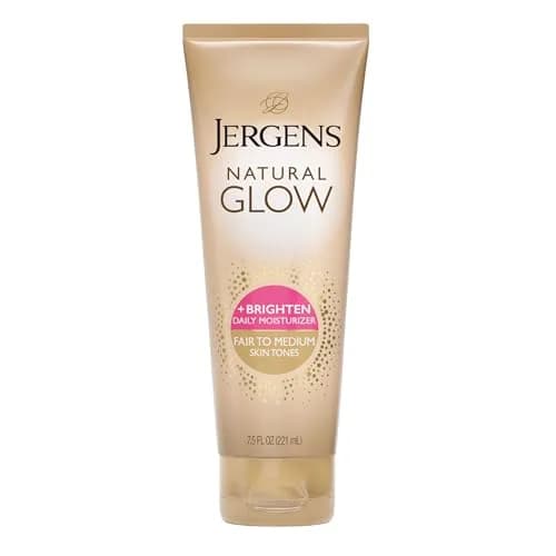 Jergens Natural Glow Self Tanner Body Lotion Fair to Medium Skin Tone 222ml (7.5 Fl Oz) | Gradual Color Build thumbnail 1