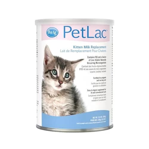 PetAg PetLac Kitten Milk Replacement Powder 10.5 oz (298g) | Complete Nutrition for Newborn to Six Weeks Old thumbnail 1