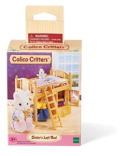 Calico Critters Loft Bed Set Dollhouse Furniture & Accessories | 1:24 Scale, Aqua thumbnail 6