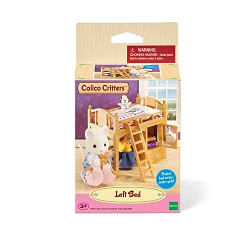 Calico Critters Loft Bed Set Dollhouse Furniture & Accessories | 1:24 Scale, Aqua thumbnail 2