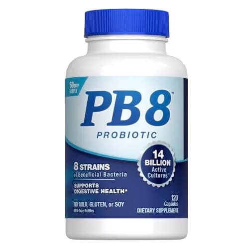 PB8 Probiotic 14 Billion CFU | 120 Capsules | 8 Strains for Digestive Support thumbnail 1