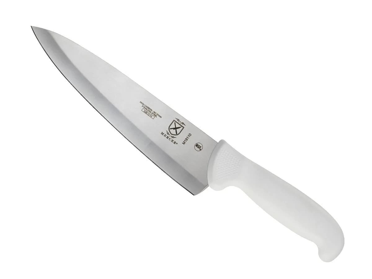 Mercer Culinary Ultimate White 8 Inch Chef's Knife | High-Carbon Japanese Steel Blade - main product image
