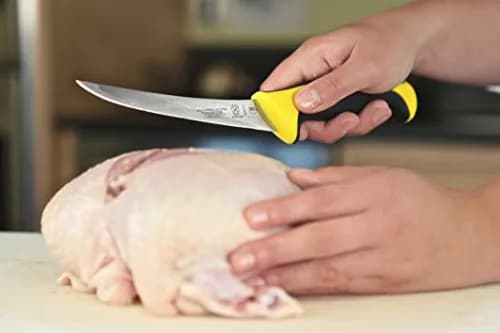 Mercer Culinary Millennia Colors Boning Knife, 6-Inch Curved, Yellow | High-Carbon Japanese Steel, Ergonomic Handle thumbnail 2