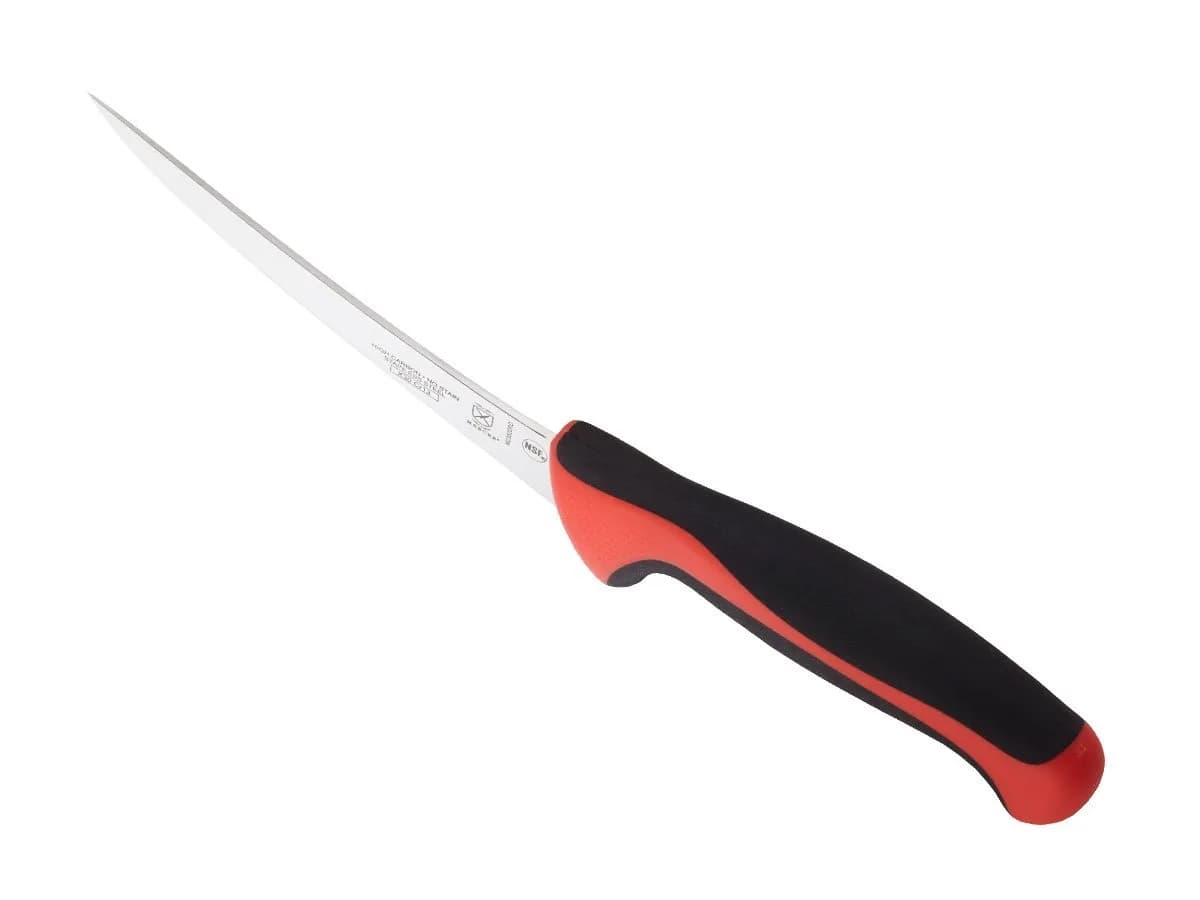 Mercer Culinary Millennia Color Handle Cutlery 6" Curved Boning Knife Red thumbnail 3