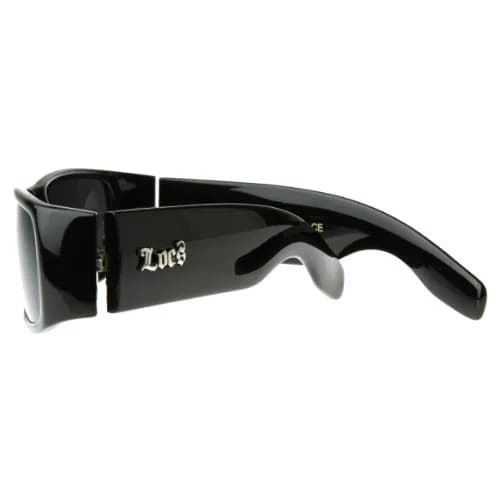 MODA Locs Sunglasses Black OG Original Gangster Shades Dark Lens 140mm | 100% UVA/UVB Protection (70-120 chars) thumbnail 4